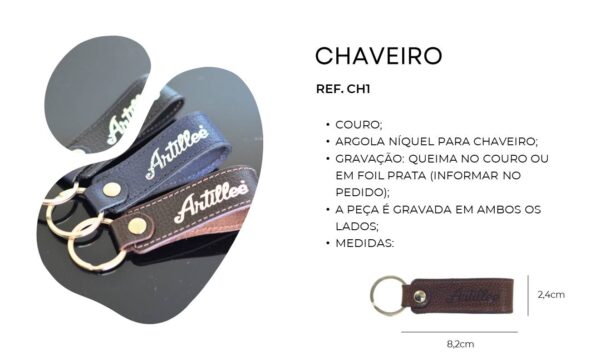 Ref CH1 Couro 100% Legítimo