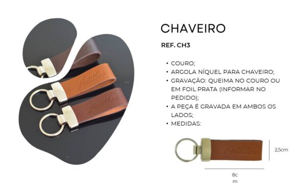 Ref CH3 Couro 100% Legítimo