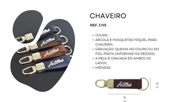 Ref CH5 Couro 100% Legítimo