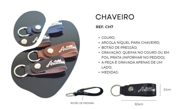 Ref CH7 Couro 100% Legítimo